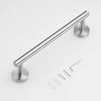 1 x RAW Customer Returns Beelee 12 Modern Bathroom Towel Rack, SUS304 Stainless Steel, Wall Mount, Brushed Finish, BA195A3N - RRP €22.99