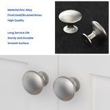 1 x RAW Customer Returns LONTAN 10 pieces furniture knobs cabinet knobs brushed stainless steel kitchen knobs silver furniture knobs modern door knob silver furniture knobs round drawer knob furniture knobs one hole - RRP €21.23