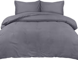 1 x RAW Customer Returns Utopia Bedding Duvet Cover 3 pieces Queen Size - Microfibre Duvet Cover 200x200cm Pillowcases 50x75cm - Gray - RRP €16.99