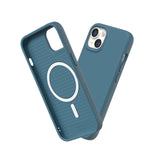 1 x RAW Customer Returns RhinoShield Case compatible with iPhone 13 14 SolidSuit - MagSafe compatible - Shock-absorbing slim protective case with premium finish - 3.5 meter drop protection - Azure blue - RRP €44.92