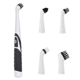 1 x RAW Customer Returns Electric Cleaning Brush Oscillating Cleaning Tool, Super Power Sonic Scrubber Cordless with 4 Heads for Bathroom Wall and Kitchen - RRP €16.84