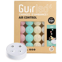 1 x RAW Customer Returns GuirLED - LED cotton balls fairy lights USB - Wireless remote control - Baby night light 2h - Dual USB 2A power supply included - 4 intensities - 24 balls 2.4m - Baby - RRP €44.99