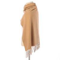 1 x Brand New Cozy warm winter scarves - long women s scarf with cotton fringes - cashmere feel - RRP €16.14