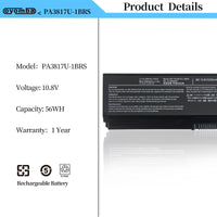 1 x RAW Customer Returns OYOMBA PA3817U-1BRS PA3818U-1BRS Laptop Battery for Toshiba Satellite A655 A660 C650 C655 C655D L645 L645D L655 L655D L675 L745 L750D L755 M640 M645 P745 P755 PABAS228 Battery, 10.8V 5200mah 6 cells - RRP €27.99