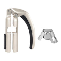 1 x RAW Customer Returns Champagne Bottle Opener Zinc Alloy Corkscrew Champagne Corkscrew Professional Best Kitchen Champagne Champagne Bottle Lover Waiter Corkscrew Size Opener and Stopper  - RRP €20.99