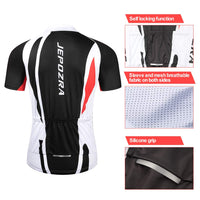 1 x RAW Customer Returns JEPOZRA Cycling Clothing Men MTB Bike Cycling Jersey Road Bicycle Short Sleeves Clothing Quick Dry Breathable Shirt 4D Cushion Bib Shorts - RRP €34.99