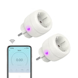 1 x RAW Customer Returns UCOMEN WiFi socket with power measurement, Alexa Smart WiFi timer electricity meter sockets, 2.4GHz, Smart Life APP, 2-pack - RRP €22.59