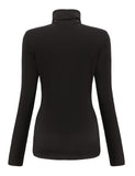 1 x Brand New SSLR Women s Long Sleeve Thermal T-Shirt, Turtleneck, Slim Fit, Basic Top, Brushed Turtleneck Sweater, Black, XXL - RRP €23.9