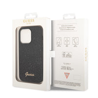 1 x RAW Customer Returns Guess Glitter Flakes compatible with iPhone 14 Pro Max case - Black, GUHCP14XHGGSHK - RRP €30.35