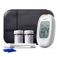 1 x RAW Customer Returns yuwell blood glucose meter set with test strips x 50 and lancets x 50, diabetes test ideal for home use, glucose meter for self-monitoring of blood sugar in diabetes model 582  - RRP €28.51