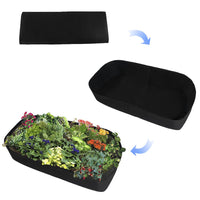 2 x Brand New Goosacyon Raised Bed 90 x 180 cm Divided Vegetable Bed Felt Planting Bag Rectangular for Plants Flowers Fruit Herbs Vegetables - RRP €50.4