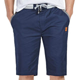 1 x RAW Customer Returns JustSun Shorts Men s Shorts Summer Shorts Chino Cotton with Drawstring Navy Blue 2XL - RRP €34.27