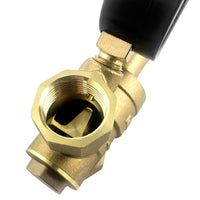 1 x RAW Customer Returns QWORK DN20 brass water pressure reducer with pressure reducer manometer - RRP €19.6