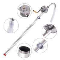 1 x RAW Customer Returns Crank pump, barrel pump, aluminum alloy rotary hand crank oil barrel hand pump for canister petrol diesel fuel garage hand barrel heating oil pump - RRP €34.91