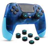 1 x RAW Customer Returns RALAN Blue Wireless Controller Compatible with PS4 Pro Slim PS3 IOS for Switch PC for PS4 Dualshock 4 Gamepad with Headphone Jack and Touchpad - RRP €23.38