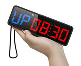 1 x RAW Customer Returns ANJANK Portable Magnet Gym Timer Clock, CountDown UP, Stopwatch, Workout Interval Timer with Powerful Battery, Remote Control, Volume Brightness Control, Fitness Timer for Home Gym Garage - RRP €78.14