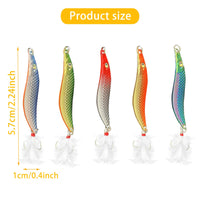 2 x Brand New Pack of 5 wobbler fishing lures artificial bait with 3 hooks realistic 3D floating bionic fishing lures perch trout fishing bait hard bait 5 colors  - RRP €69.23