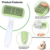 2 x Brand New Dog brush for long hair and short hair, cat brush, cleaning dog comb cat comb, cat brush animal care products for hair removal for pets green  - RRP €36.0