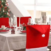 2 x Brand New NIXBYO Set of 6 Christmas Chair Covers for Dining Room Decoration - Christmas Chair Back Cover in Santa Claus Look for Restaurant, Festival and Party - RRP €40.8