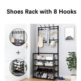 1 x RAW Customer Returns NIAWECAN Shoe Racks, Upgraded 5 Tier Metal Shoe Rack, Slim Shoe Storage Rack, Shoe Rack Organizer for Hallway, Bedroom, Entryway, Dorm,80 x 28 x 175cm - RRP €36.01