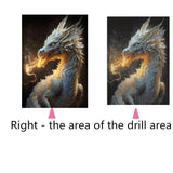 3 x Brand New Diamond Painting Kit, Diamond Pictures Set, Rhinestone Embroidery Painting Kit, Painting Set for Adults, Children, Home, Wall Decoration - Dragons G - RRP €68.4