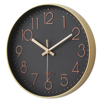 1 x RAW Customer Returns HZDHCLH 30cm silent radio controlled wall clock, digital large, for living room, kitchen - RRP €34.99