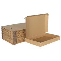 1 x RAW Customer Returns HORLIMER 25 pieces maxi letter box 350x250x50mm DIN A4 white maxi letter shipping box for DHL DPD GLS Hermes goods shipment, book shipment, gift box - RRP €30.85