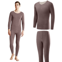 5 x Brand New Mecool Men s Thermal Underwear Set Ultra Soft Base Layer Tops and Leggings for Cold Weather S Brown - RRP €138.0