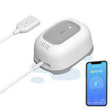 1 x RAW Customer Returns JaneEyre WiFi Smart Home Water Detector warns of water damage in kitchen, bathroom, basement - 100 dB loud water alarm - Build in Rechargeable Battery, push notification on Tuya Smart Smart Life APP - RRP €34.06