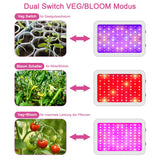 1 x RAW Customer Returns Nailgirls Full Spectrum LED Grow Light, 1000W Full Spectrum LED Grow Lamp with Dual Veg Bloom Switch, UV Light for Indoor Plants, Full Spectrum with Daisy Chain Function - RRP €59.99