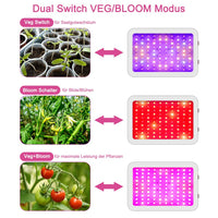 1 x RAW Customer Returns Nailgirls full spectrum LED grow lamp, 1000W full spectrum LED grow light plant lamp with double switch Veg Bloom, UV LED plant light for indoor plants, Grow LED full spectrum with daisy chain function - RRP €70.27