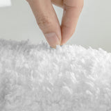 1 x RAW Customer Returns MIULEE Carpet Bath Mat Bathroom Carpet Bed Rug Non-Slip Bath Rug Bath Mat Absorbent Shower Rug Washable Doormat for Living Room Bedroom Bathroom 45x120 cm White - RRP €26.99