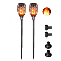 1 x RAW Customer Returns IMAGE Solar Garden Torches 2 Pack LED Torch Lights with Dancing Flame IP65 Waterproof Auto On Off Solar Lamp for Outdoor - RRP €37.99