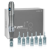 1 x RAW Customer Returns Dr. pen Ultima M8 Microneedling Pen - Professional Electric Microneedling Device for Face, Body and Hair Beard Growth - Includes 8 Cartridges 11 16 24 36 42 Pins, Nano-R, Nano-S, Nano-5D  - RRP €129.99