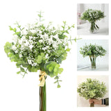 3 x Brand New DECARETA 12 Pieces Gypsophila Artificial White Gypsophila Artificial Flower 29cm Long Gypsophila Artificial Flowers and Eucalyptus Bouquet Artificial Plant for Wedding Decoration Home Party Decor - RRP €35.97