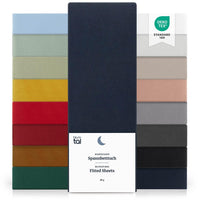 1 x RAW Customer Returns Blumtal fitted sheet 140x200 cm set of 2 - bed sheet 140x200 made of microfibre - Oekotex certified fitted sheet 140x200 cm 140x200 fitted sheet - sheet 140x200 cm - Dark Ocean Blue - Blue - RRP €20.4