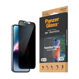 1 x RAW Customer Returns PanzerGlass privacy filter screen protector for iPhone 14 13 13 Pro - tempered iPhone screen protector glass with full display coverage and privacy protection function - with positioning aid - RRP €31.1