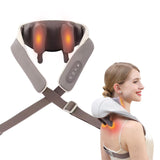 1 x RAW Customer Returns Shiatsu Neck Back Massager with Heat Function, Massager Shoulder Neck Massager with 4D Massage, Massage for Neck, Back, Shoulder, Back, Shoulder Super Strong  - RRP €42.99