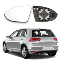 49 x Brand New BONRYAN Suitable for Golf 7 mirror glass, right passenger side, heated, aspherical with support plate - RRP €790.37