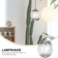 1 x RAW Customer Returns Beaupretty Lampshade Gray Glass Replacement Globe Lampshade Chandelier Light Covers Decorative Ball Clip On Bulb Pendant Light Ceiling Pendant Light For Table Wall Floor Lamp - RRP €27.22