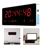 1 x RAW Customer Returns Wifehelper Digital LED Calendar Clock Temperature Office Home Living Room Wall Clocks EU Plug 110-240V Calendario Temperatura Settimana  - RRP €35.32