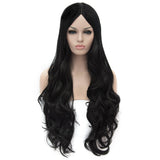 1 x RAW Customer Returns CoastaCloud 30 LOLITA Fashion Wig Long Curly Wavy Hair for Party Adults Black - RRP €23.8