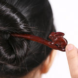 1 x Brand New Sosoport Wood Carving Rabbit Hairpin Wooden Hair Chopsticks Chinese Hair Stick Hairpins - RRP €22.68