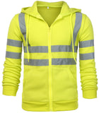 1 x RAW Customer Returns Panegy Men s Safety Jacket Work Jacket High Visibility Jacket Reflective Jacket Traffic Coat Size 4XL - Green - RRP €41.34