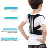 1 x RAW Customer Returns Posture correction back children, posture corrector children posture trainer back bandage straightener back stabilizer with 2 aluminum support plates for slouch back pain thoracic kyphosis - RRP €35.87