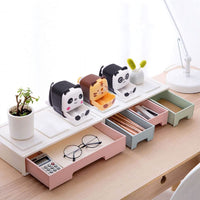 1 x RAW Customer Returns Pencil Sharpener Cute Metal Desk Sharpener Sharpener with Handle Cartoon Animal Pencil Sharpener for Kids Students Office School Panda, 1 Pack  - RRP €13.89