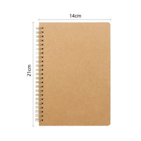 1 x RAW Customer Returns VEESUN 4 PCS Notebook A5 Spiral Notepad, Kraft Cover Blank Page 80 Sheets Notebook Sketchpad, Classic Diary Writing Pad Drawing Pad, Good for Memos, Painting and Graffiti, REUSEABLE - RRP €13.8