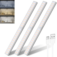 1 x RAW Customer Returns DFGOTOP Pack of 3 dimmable light LED cabinet lights with sensor, 96LEDS light kitchen without electricity, motion detector, magnetic LED sensor light with motion detector - RRP €38.99