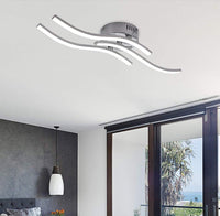 1 x RAW Customer Returns Goeco LED ceiling light, living room chandelier, neutral white light 4500K, 1600lumen 18W chandelier, modern ceiling lamp for living room, bedroom or kitchen Neutral White Light  - RRP €29.16