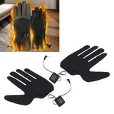 1 x RAW Customer Returns Heated, 2 pieces electric heating gloves, 3 adjustable gears, rechargeable electric heating gloves for winter, heated mittens - RRP €12.43